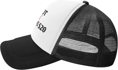 I'm Not Gay But $20 is $20 Trucker Hat Funny Baseball Caps Unisex Classic Mesh Fishing Hat for Men and Women Black in Kuwait