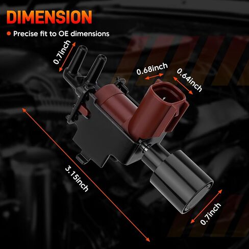 Vacuum Switch Valve Solenoid VSV Compatible with LEXUS 1992-2006 ES300 ES330 RX300 RX330, Compatible with TOYOTA 1992-2007 AVALON CAMRY HIGHLANDER SIENNA SOLARA 3.0L 3.3L Replace# 25860-62010, 911-612 in Saudi Arabia