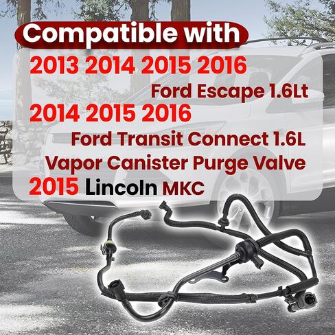 صمام تطهير علبة بخار Evap متوافق مع Ford Escape Lincoln MKC 2013 2014 2015 2016 2017 2018 2019 911-774 in Kuwait