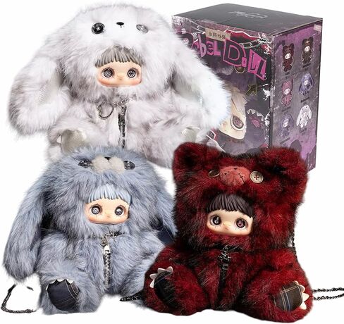 MayMei Rebel Doll Series 400% Plush Cute Backpack Blind Box (1 of 7 Possible Styles) Mini-Capacity Collectible Bags Birthday Gifts for Women in Saudi Arabia