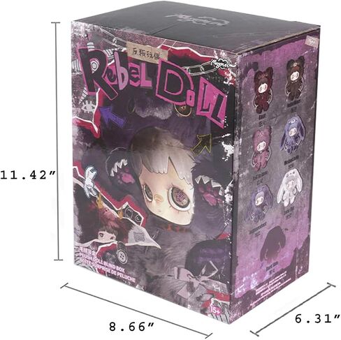 MayMei Rebel Doll Series 400% Plush Cute Backpack Blind Box (1 of 7 Possible Styles) Mini-Capacity Collectible Bags Birthday Gifts for Women in Saudi Arabia