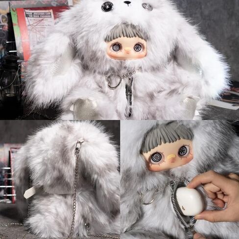 MayMei Rebel Doll Series 400% Plush Cute Backpack Blind Box (1 of 7 Possible Styles) Mini-Capacity Collectible Bags Birthday Gifts for Women in Saudi Arabia