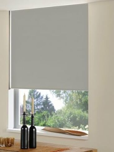 Cordless/Corded Roller Shade, Motorized and Valance Options Available, 55 to 72 7/8 Wide x 24 to 120 High, Blackout Black in Saudi Arabia
