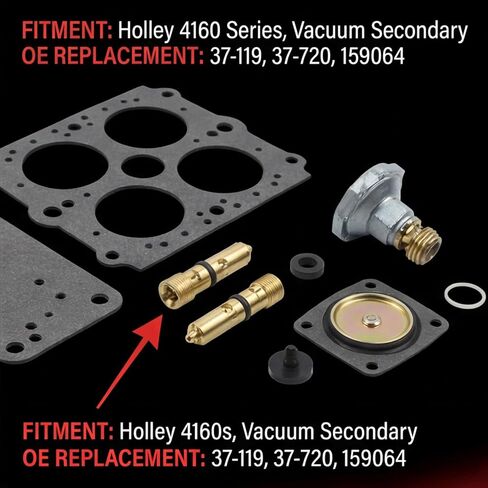 Carburetor Rebuild Kit 37-119 Compatible with Holley 4160 Series Vacuum Secondary 600 750 390 650 CFM 1850 8007 80457 80508 3310 Replaces 159064 37-754 37-720 37-1542 in Saudi Arabia