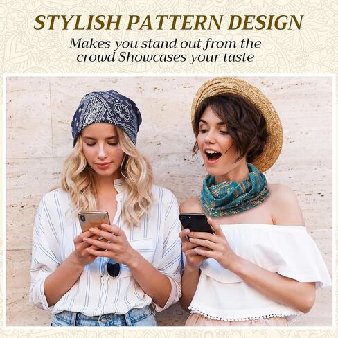8 Pieces Pre-Tied Head Scarf Chemo Headwear for Women Baggy Slouchy Chemo Hat Cancer Headwear for Hair Loss with Elastic Print Pullover Style Turban Hat for Women Men Multicolor in Saudi Arabia