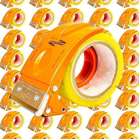 40 حزمة OEM التعبئة والتغليف المعدنية الكبيرة المحمولة الشريط بندقية موزع 3 بوصة (حجم كبير) 75 مم واسعة التعبئة والتغليف ختم الشريط القاطع البرتقالي TG08-ORG للأشخاص ذوي الأيدي الكبيرة in Kuwait