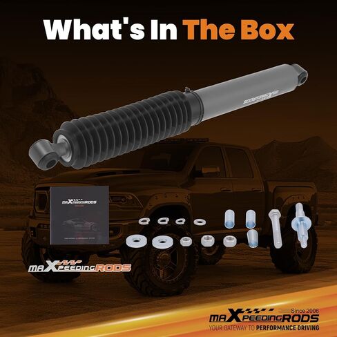 maXpeedingrods Steering Stabilizer for Dodge Ram 1500 2500 3500 4WD 1994-2012, G1 Version in Saudi Arabia