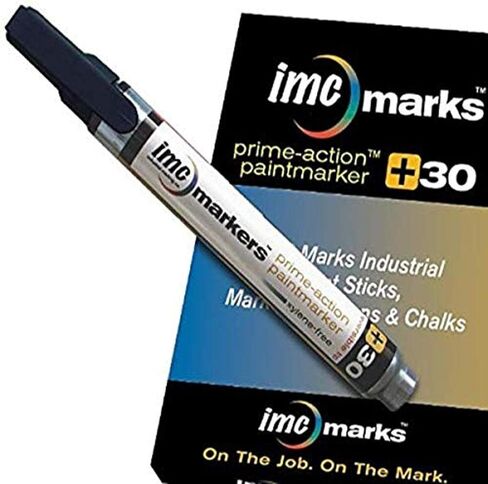 قلم طلاء دائم خالٍ من الزيلين من Prime-Action +30، طرف رصاصي 1/8 بوصة، طرف إزميل 3/16 بوصة، أحمر (عبوة من 12 قطعة) in Kuwait