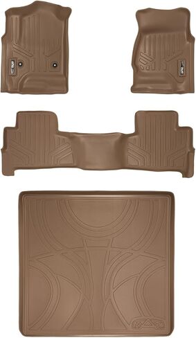MAXLINER Floor Mats 2 Row Liner Set Black Compatible with 2007-2014 Tahoe/Suburban/Yukon/Yukon XL/Denali (No Hybrid Models) in Saudi Arabia