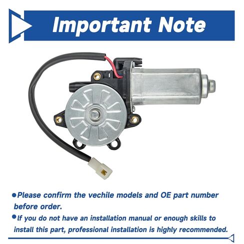 Obaee Window Lift Motor Front or Rear Left/Right Side Compatible with Subaru Forester 1998-2008, Subaru Impreza 2002-2007, w/o Anti-Clip Function, Replace 61188FE001, 61188FE002, 61188SA011, 742-803 in Saudi Arabia