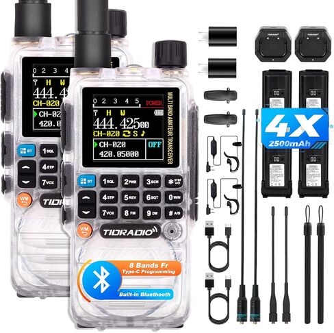 TIDRADIO TD-H3 GMRS Radio Handheld,Type C & Wireless Programming, Multi-Band GMRS Handheld Radio, Frequency Match, DTMF Lock, NOAA FM AM, 1 Packs(Green) in Saudi Arabia