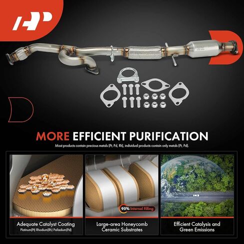 A-Premium Rear Catalytic Converter with Gasket Kit Direct-Fit Compatible with Buick LaCrosse 2013 2014 2015 3.6L, FWD, E.P.A. Compliant in Saudi Arabia