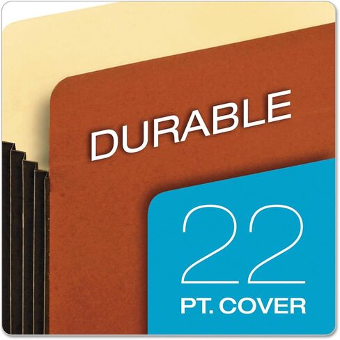 Globe-Weis/Pendaflex File Pockets, 5.25-Inch Expansion, Tyvek Gussets, Letter Size, Brown, 10 Pockets per Pack (63274) in Saudi Arabia