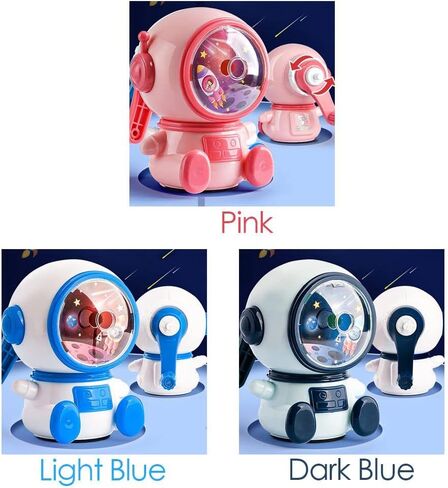 Cartoon Astronaut Pencil Sharpener Automatically Enters Lead Hand-cranked Mechanical Tool Third Gear Adjustable(Dark Blue) in Saudi Arabia