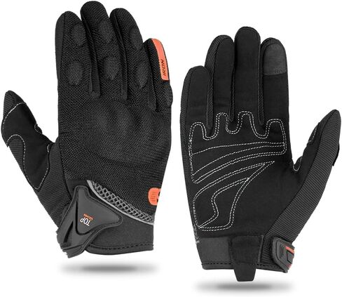Breathable Motorcycle Gloves for Men, Full Finger Touch Screen Gloves for Motorcycle Cycling Off Road Racing Outdoor in Saudi Arabia