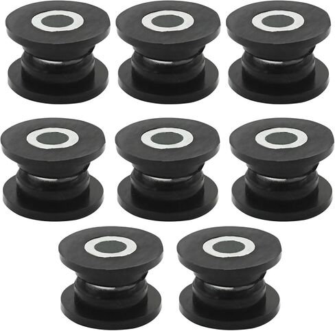 8Pcs 0604-310 Absorber Shock Bushing and Bearing Sleeve Kit, Replacement for Arctic Cat 250 300 400 500 650 700 1998-2006, Replaces 0403-028 in Saudi Arabia