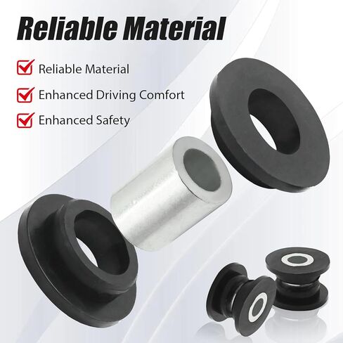 8Pcs 0604-310 Absorber Shock Bushing and Bearing Sleeve Kit, Replacement for Arctic Cat 250 300 400 500 650 700 1998-2006, Replaces 0403-028 in Saudi Arabia