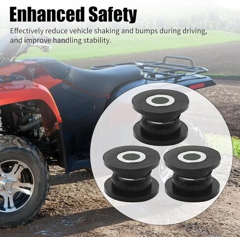 8Pcs 0604-310 Absorber Shock Bushing and Bearing Sleeve Kit, Replacement for Arctic Cat 250 300 400 500 650 700 1998-2006, Replaces 0403-028 in Saudi Arabia