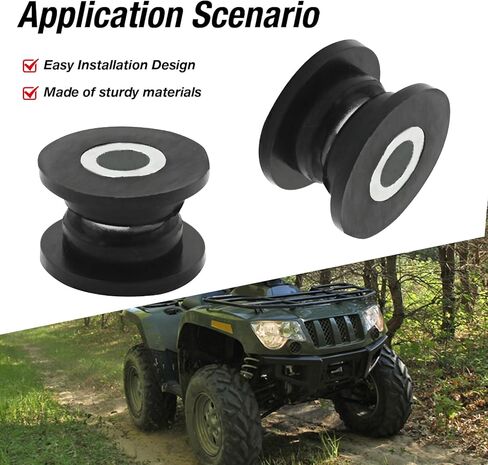 8Pcs 0604-310 Absorber Shock Bushing and Bearing Sleeve Kit, Replacement for Arctic Cat 250 300 400 500 650 700 1998-2006, Replaces 0403-028 in Saudi Arabia