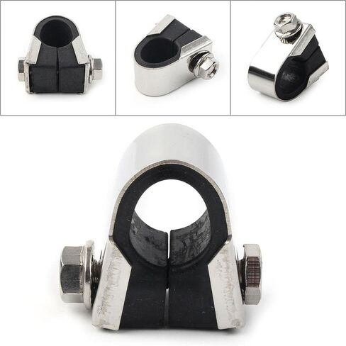 FSFY Motorcycle Speedo Clamp Gauge, Gauges Mount BracketRubber for 7/8" 1" Handlebar Mounting Bracket in Saudi Arabia