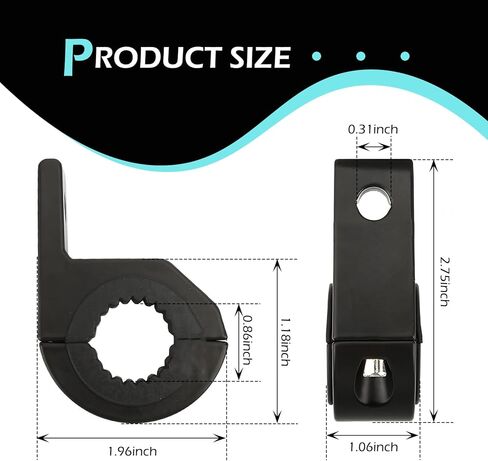 2 PCS Off-Road LED Light Mounting Bracket Bar Clamp Kits, Motorcycle Spotlight Mounting Bracket, Suitable for 22mm-30mm Roll Cage, Universal for Motorcycle ATV UTV in Saudi Arabia