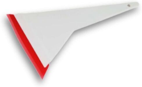 9.4" x 5" Red Bevel Blade: Premium Car Wrap Window Film & Tint Installation Kit with No-Scratch Rubber Squeegee - Versatile Snow Shovel & Glass Cleaning Tool - (Pack 2 Units) in Saudi Arabia
