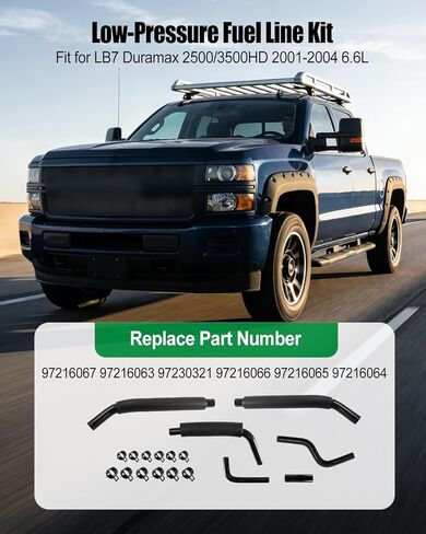 مجموعة خط الوقود ذو الضغط المنخفض مناسبة لـ LB7 Duramax 2500/3500HD 2001 2002 2003 2004 6.6L، استبدال 97216067 97216063 97230321 97216066 97216065 97216064 in Saudi Arabia