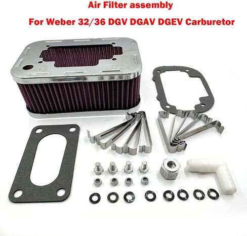 Air Filter Assembly Fits We ber 32/36 DGV DGAV DGEV Carburetor 99217.331 Washable in Saudi Arabia