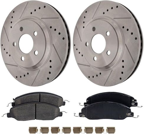 Replacement Front Brake Disc and Pad Kit fits Ford Mustang 2013-2014 Coupe 3.7L V6 in Saudi Arabia