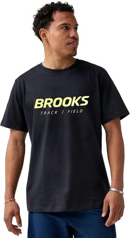 Brooks Men’s Graphic Short Sleeve Shirt, Relaxed Fit Casual T-Shirt in Saudi Arabia