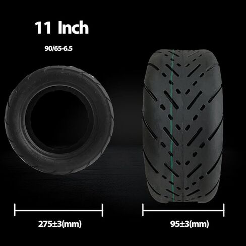 إطار بديل للسكوتر الكهربائي 11 بوصة، 90/65-6.5 متوافق مع 11 بوصة سكوتر كهربائي بدون أنابيب مطاطية مخمدات الاهتزاز in Kuwait