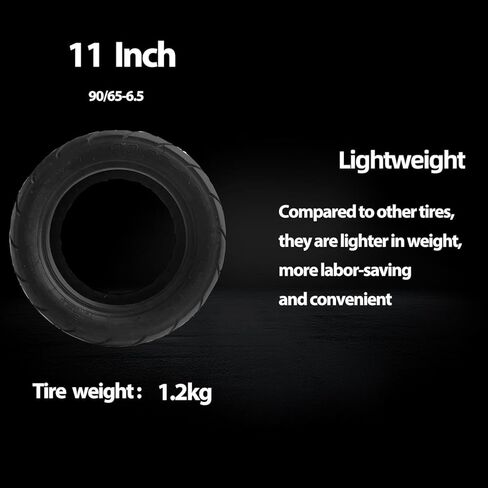 إطار بديل للسكوتر الكهربائي 11 بوصة، 90/65-6.5 متوافق مع 11 بوصة سكوتر كهربائي بدون أنابيب مطاطية مخمدات الاهتزاز in Kuwait