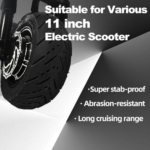 إطار بديل للسكوتر الكهربائي 11 بوصة، 90/65-6.5 متوافق مع 11 بوصة سكوتر كهربائي بدون أنابيب مطاطية مخمدات الاهتزاز in Kuwait