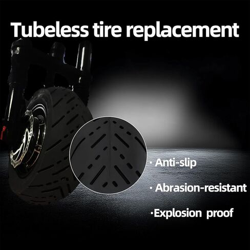 إطار بديل للسكوتر الكهربائي 11 بوصة، 90/65-6.5 متوافق مع 11 بوصة سكوتر كهربائي بدون أنابيب مطاطية مخمدات الاهتزاز in Kuwait