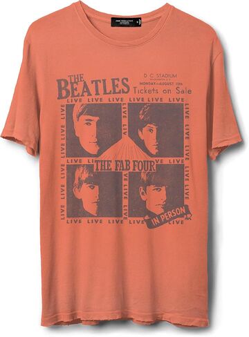 Junk Food Unisex Adult The Beatles The Fab Four Live! T-Shirt in Saudi Arabia
