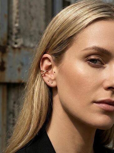 2 PCS Adjustable Non - Piercing Fake Helix Cartilage Ear Cuffs, Stylish in Saudi Arabia