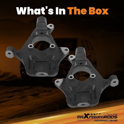 مغزل maxpeedingrods مقاس 2 بوصة لسيارة Chevy Silverado/GMC Sierra 1500 (جميع الكابينة) 2WD فقط 2007-2016.5، مجموعة خفض أمامية in Saudi Arabia