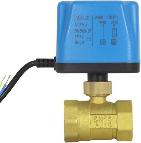 صمام كروي كهربائي نحاسي DN15 1/2 "إلى 2" مغلق عادةً ومفتوح اسميًا 220 فولت 12 فولت 24 فولت 2 سلك (DN25، DC12V-24V_NO) in Saudi Arabia