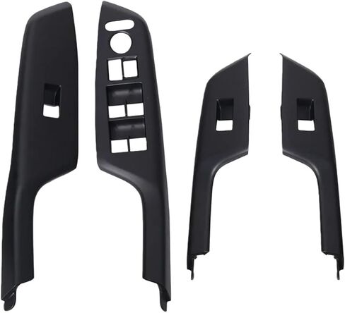 4Pcs Car Glass Lifter Black Switch Panel Window Frame Compatible With Honda Civic 2012-2015 in Kuwait