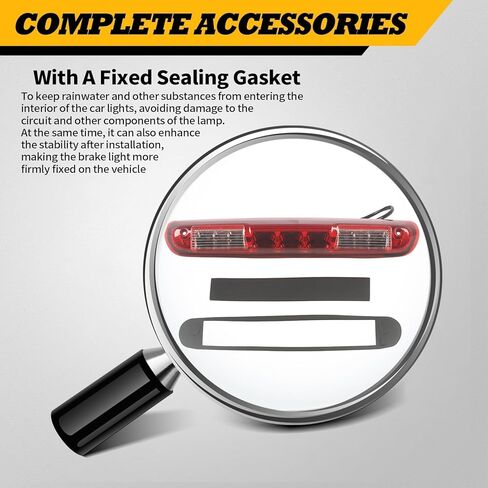 3Rd Third Brake Light Cargo Lamp High Mount Stop Light Compatible with 2007-2013 Silverado Sierra 1500 2500 3500 HD Cargo Lamp High Mount Stop Light 25890530 in Saudi Arabia