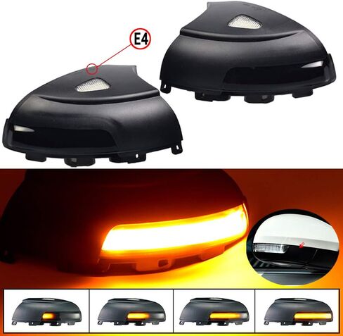 Hacreyatu Dynamic Led Side Mirror Sequential Turn Signal Light For VW Sharan 2012-2015 Tiguan 2008-2016 in Saudi Arabia