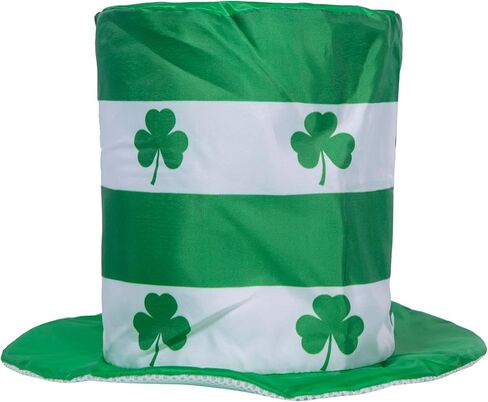St.Patrick's Day Shamrock Clover Hat,Irish Green Top Hat,Costume Accessories Leprechaun Hat For Men Women in Kuwait