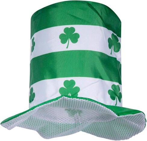 St.Patrick's Day Shamrock Clover Hat,Irish Green Top Hat,Costume Accessories Leprechaun Hat For Men Women in Kuwait