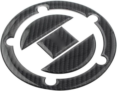 FSFY Real Carbon Fiber Gas Cap Gas Cover Decal Sticker Tank Protector Pad 108mm Diameter Reflective for Suzuki GSXR1300 Hayabusa GSXR1000 GSXR750 GSXR600. in Saudi Arabia
