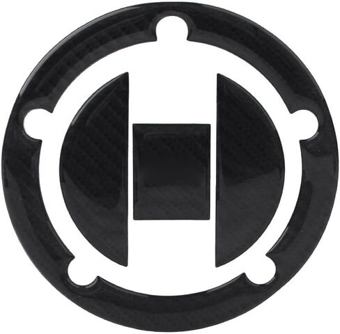 FSFY Real Carbon Fiber Gas Cap Gas Cover Decal Sticker Tank Protector Pad 108mm Diameter Reflective for Suzuki GSXR1300 Hayabusa GSXR1000 GSXR750 GSXR600. in Saudi Arabia