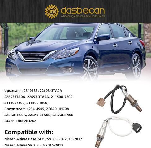 مستشعر داسبيكان الأكسجين O2 المنبع متوافق مع نيسان ألتيما 2013-2017 2.5L يستبدل #234-9133 234-4905 in Kuwait
