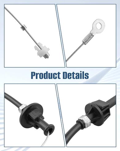 25.5 Inch Throttle Cable Fit for Chevy C10 5.0L 5.7L 7.4L 6.6L V8 Engine, Precise Control in Saudi Arabia