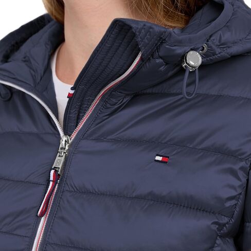 Tommy Hilfiger womens Puffer Jacket, Lightweight Packable Jacket With Hood & Bag in Saudi Arabia