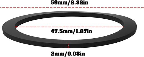 حشية غطاء زيت 2 قطعة من eMagTech 59x47.5x2 مم 05080088AA 5080088AA متوافق مع Mercedes 124 W124 190 T2 in Saudi Arabia