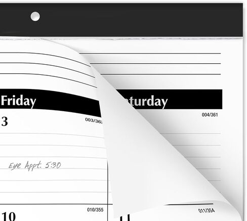 AT-A-GLANCE 2026 Monthly Desk Pad Calendar 24" x 19", White/Black (SK30-00-26) in Saudi Arabia